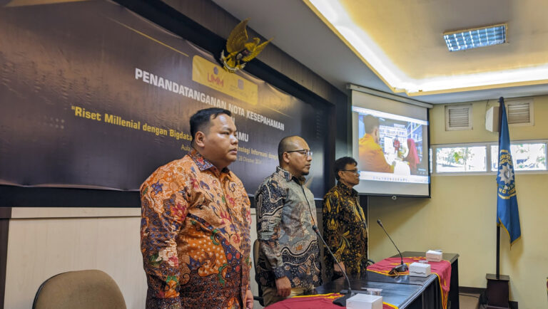 Penandatanganan Nota Kesepahaman dan Kuliah Tamu Riset Milenial dengan Bigdata
