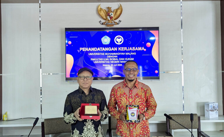 Tandatangani Kerjasama dengan UNIMA, UMM Buka Peluang Kolaborasi di Bidang Publikasi Ilmiah dan Kepengelolaan Jurnal